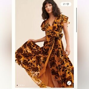 Hutch Zola Velvet Maxi Dress